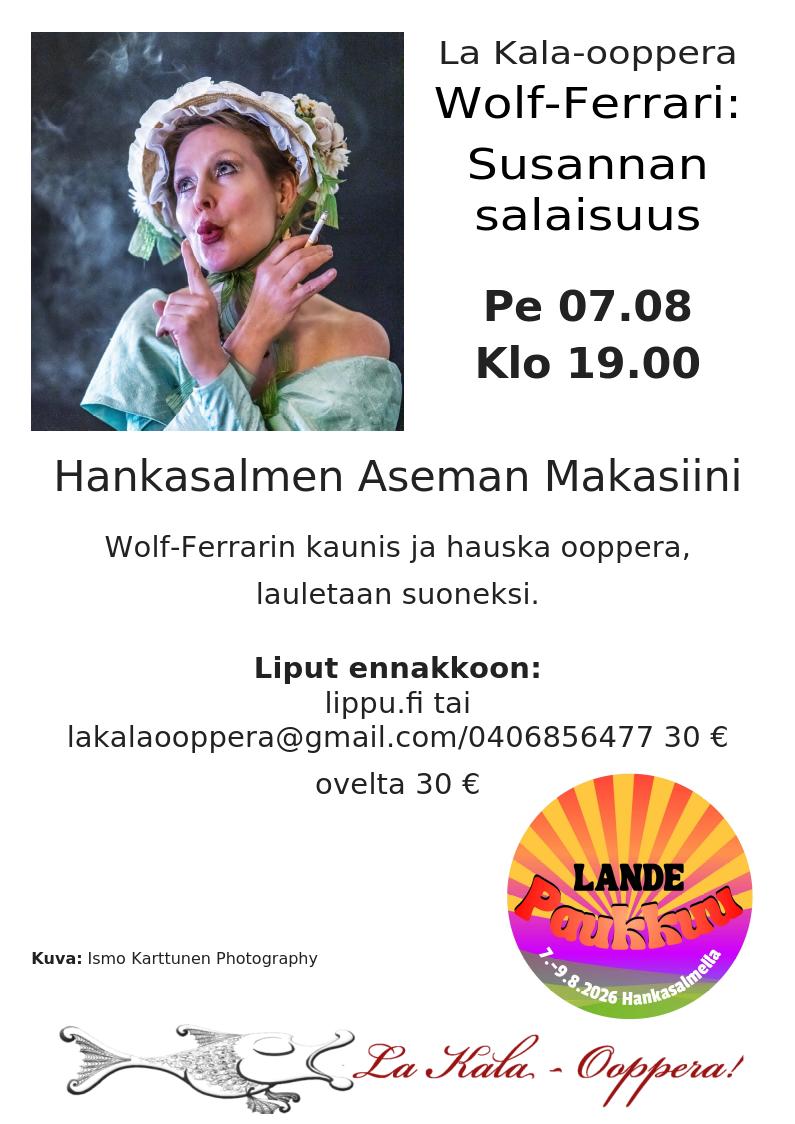Upcoming performances by La Kala-Ooppera